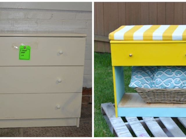Before and After bench_Habitat ReStore_MyFixitUpLife