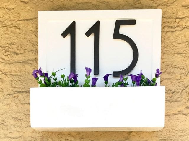 House Numbers Flower Box MyFixitUpLife AFTER